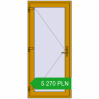 Pricing Entrance doors 900x2010 mm DOOR KORSA ALU STANDARD 72 RAL 1005 Honey yellow two-sided. Price: 5 270.24 PLN