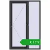 Ustalenie cen Drzwi zewnętrzne 1400x2200 mm DOOR OPTIMUM REHAU BRILLANT ANTHRACITE_GREY_GLATT dwustronny. Cena: 1519,47 €