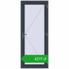 Pricing Entrance doors 900x2200 mm DOOR OPTIMUM REHAU BRILLANT ANTHRACITE_GREY_STRUKTURAL two-sided. Price: 4219,07 zł
