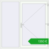 Ustalenie cen Drzwi zewnętrzne 2000x2000 mm DOOR KORSA ALU STANDARD 72 RAL 9016 Traffic white dwustronny. Cena: 1350,01 €