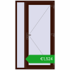 Pricing Entrance doors 1200x2100 mm DOOR OPTIMUM REHAU BRILLANT BLACK_CHERRY two-sided. Price: 1524,14 €