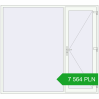 Pricing Entrance doors 2300x2100 mm DOOR KORSA ENERGY-SAVING REHAU SYNEGO RAL 9016 Traffic white two-sided. Price: 7 564.13 PLN