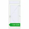 Pricing Entrance doors 1000x2490 mm DOOR KORSA ALU STANDARD 72 RAL 9016 Traffic white two-sided. Price: 1 691.26 EUR