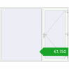 Pricing Entrance doors 2600x2100 mm DOOR KORSA ENERGY-SAVING REHAU SYNEGO RAL 9016 Traffic white two-sided. Price: 1749,96 €