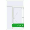 Pricing Entrance doors 1500x2500 mm DOOR KORSA OPTIMUM REHAU BRILLANT RAL 9016 Traffic white two-sided. Price: 3661,89 zł