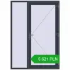 Pricing Entrance doors 1500x2100 mm DOOR KORSA OPTIMUM REHAU BRILLANT ANTHRACITE_GREY_STRUKTURAL two-sided. Price: 5 621.21 PLN