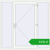 Ustalenie cen Drzwi zewnętrzne 2000x1970 mm DOOR KORSA OPTIMUM REHAU BRILLANT RAL 9016 Traffic white dwustronny. Cena: 4417,55 zł