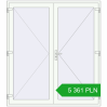 Pricing Drzwi zewnętrzne 1880x2100 mm DOOR KORSA OPTIMUM REHAU BRILLANT RAL 9016 Traffic white dwustronny. Price: 5361,25 zł
