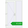 Ustalenie cen Drzwi zewnętrzne 1275x2100 mm DOOR OPTIMUM REHAU BRILLANT RAL 9016 Traffic white dwustronny. Cena: 1004,64 €