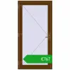 Ustalenie cen Drzwi zewnętrzne 1000x2000 mm DOOR OPTIMUM REHAU BRILLANT WALNUT dwustronny. Cena: 767,40 €