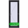 Pricing Entrance doors 800x2100 mm DOOR KORSA OPTIMUM REHAU BRILLANT BLACK_ULTI-MATT two-sided. Price: 4 723.52 PLN