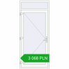 Ustalenie cen Drzwi zewnętrzne 1000x2300 mm DOOR KORSA OPTIMUM REHAU BRILLANT RAL 9016 Traffic white dwustronny. Cena: 3 068.24 PLN