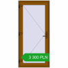 Ustalenie cen Drzwi zewnętrzne 950x2040 mm DOOR KORSA OPTIMUM REHAU BRILLANT GOLDEN OAK dwustronny. Cena: 3 299.93 PLN