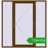 Pricing Entrance doors 2000x2100 mm DOOR KORSA OPTIMUM REHAU BRILLANT WALNUT two-sided. Price: 7 294.2 PLN