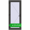 Pricing Entrance doors 900x2100 mm DOOR KORSA OPTIMUM REHAU BRILLANT BASALT_GREY two-sided. Price: 4 274.2 PLN