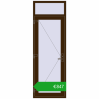 Pricing Entrance doors 800x2350 mm DOOR KORSA OPTIMUM REHAU BRILLANT DARK_OAK two-sided. Price: 769,67 €