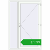 Ustalenie cen Drzwi zewnętrzne 1400x2100 mm DOOR ALU STANDARD 72 RAL 9016 Traffic white dwustronny. Cena: 1779,19 €
