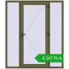 Pricing Entrance doors 1800x2100 mm DOOR KORSA OPTIMUM REHAU BRILLANT QUARTZ_GREY two-sided. Price: 6 247.46 PLN