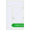 Pricing Entrance doors 1500x2500 mm DOOR KORSA OPTIMUM REHAU BRILLANT RAL 9016 Traffic white two-sided. Price: 3606,40 zł
