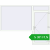 Pricing Entrance doors 2880x2300 mm DOOR KORSA OPTIMUM REHAU BRILLANT RAL 9016 Traffic white two-sided. Price: 5 880.5 PLN