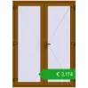 Pricing Entrance doors 1630x2250 mm DOOR ENERGY-SAVING REHAU SYNEGO GOLDEN OAK two-sided. Price: 3174,21 €