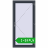 Pricing Entrance doors 1050x2160 mm DOOR KORSA OPTIMUM REHAU BRILLANT ANTHRACITE_GREY_STRUKTURAL two-sided. Price: 3 495.11 PLN