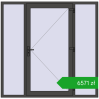 Ustalenie cen Drzwi zewnętrzne 2000x1970 mm DOOR OPTIMUM REHAU BRILLANT BASALT_GREY zewnętrzny. Cena: 6570,81 zł