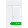 Pricing Entrance doors 1400x2600 mm DOOR KORSA OPTIMUM REHAU BRILLANT RAL 9016 Traffic white two-sided. Price: 850,82 €