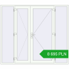 Pricing Entrance doors 2400x2100 mm DOOR KORSA OPTIMUM REHAU BRILLANT RAL 9016 Traffic white two-sided. Price: 8694,92 zł