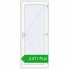 Pricing Entrance doors 900x2200 mm DOOR KORSA OPTIMUM REHAU BRILLANT RAL 9016 Traffic white two-sided. Price: 5 671.16 PLN