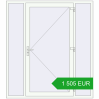 Pricing Entrance doors 1850x2070 mm DOOR KORSA OPTIMUM REHAU BRILLANT RAL 9016 Traffic white two-sided. Price: 1 504.62 EUR