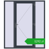 Pricing Entrance doors 1800x2100 mm DOOR OPTIMUM REHAU BRILLANT ANTHRACITE_GREY_STRUKTURAL two-sided. Price: 5291,88 zł