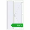 Pricing Entrance doors 1300x2300 mm DOOR KORSA ALU STANDARD 72 RAL 9016 Traffic white two-sided. Price: 5207,29 zł