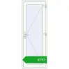 Pricing Entrance doors 800x2200 mm DOOR OPTIMUM REHAU BRILLANT RAL 9016 Traffic white two-sided. Price: 791,94 €