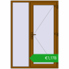 Ustalenie cen Drzwi zewnętrzne 1400x2000 mm DOOR OPTIMUM REHAU BRILLANT GOLDEN OAK zewnętrzny. Cena: 1178,08 €