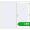 Ustalenie cen Drzwi zewnętrzne 2400x2200 mm DOOR ALU STANDARD 72 RAL 9016 Traffic white dwustronny. Cena: 1442,16 €