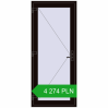Ustalenie cen Drzwi zewnętrzne 900x2100 mm DOOR KORSA OPTIMUM REHAU BRILLANT BLACK_BROWN dwustronny. Cena: 4 274.2 PLN