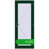 Pricing Entrance doors 850x2130 mm DOOR KORSA OPTIMUM REHAU BRILLANT MOSS_GREEN two-sided. Price: 991,80 €
