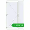 Pricing Entrance doors 1400x2320 mm DOOR KORSA ENERGY-SAVING REHAU SYNEGO RAL 9016 Traffic white two-sided. Price: 2 080.08 EUR