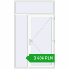 Pricing Drzwi zewnętrzne 1500x2500 mm DOOR KORSA OPTIMUM REHAU BRILLANT RAL 9016 Traffic white dwustronny. Price: 3606,40 zł