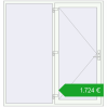 Pricing Entrance doors 2000x2100 mm DOOR KORSA ALU STANDARD 72 RAL 9016 Traffic white two-sided. Price: 1723,89 €