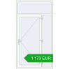 Pricing Entrance doors 1350x2500 mm DOOR KORSA OPTIMUM REHAU BRILLANT RAL 9016 Traffic white two-sided. Price: 1 172.7 EUR