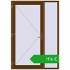Ustalenie cen Drzwi zewnętrzne 1480x2120 mm DOOR KORSA OPTIMUM REHAU BRILLANT WALNUT dwustronny. Cena: 1487,49 €