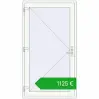 Ustalenie cen Drzwi zewnętrzne 1100x2000 mm DOOR ALU STANDARD 72 RAL 9016 Traffic white dwustronny. Cena: 1125,19 €