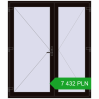 Ustalenie cen Drzwi zewnętrzne 1800x2100 mm DOOR KORSA OPTIMUM REHAU BRILLANT BLACK_BROWN dwustronny. Cena: 7 432.03 PLN