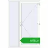 Pricing Drzwi zewnętrzne 1500x2200 mm DOOR ENERGY-SAVING REHAU SYNEGO RAL 9016 Traffic white dwustronny. Price: 6117,91 zł