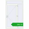 Ustalenie cen Drzwi zewnętrzne 1400x2300 mm DOOR KORSA OPTIMUM REHAU BRILLANT RAL 9016 Traffic white dwustronny. Cena: 3460,82 zł