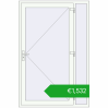 Pricing Entrance doors 1400x2100 mm DOOR ALU STANDARD 72 RAL 9016 Traffic white two-sided. Price: 1532,22 €