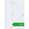 Ustalenie cen Drzwi zewnętrzne 1500x2200 mm DOOR KORSA OPTIMUM REHAU BRILLANT RAL 9016 Traffic white dwustronny. Cena: 1104,46 €