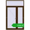 Pricing Entrance doors 1600x2600 mm DOOR KORSA OPTIMUM REHAU BRILLANT DARK_OAK two-sided. Price: 6263,70 zł